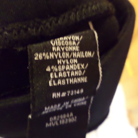 DRESSBARN BLACK PANTS LEGGINGS - Picture 5 of 16